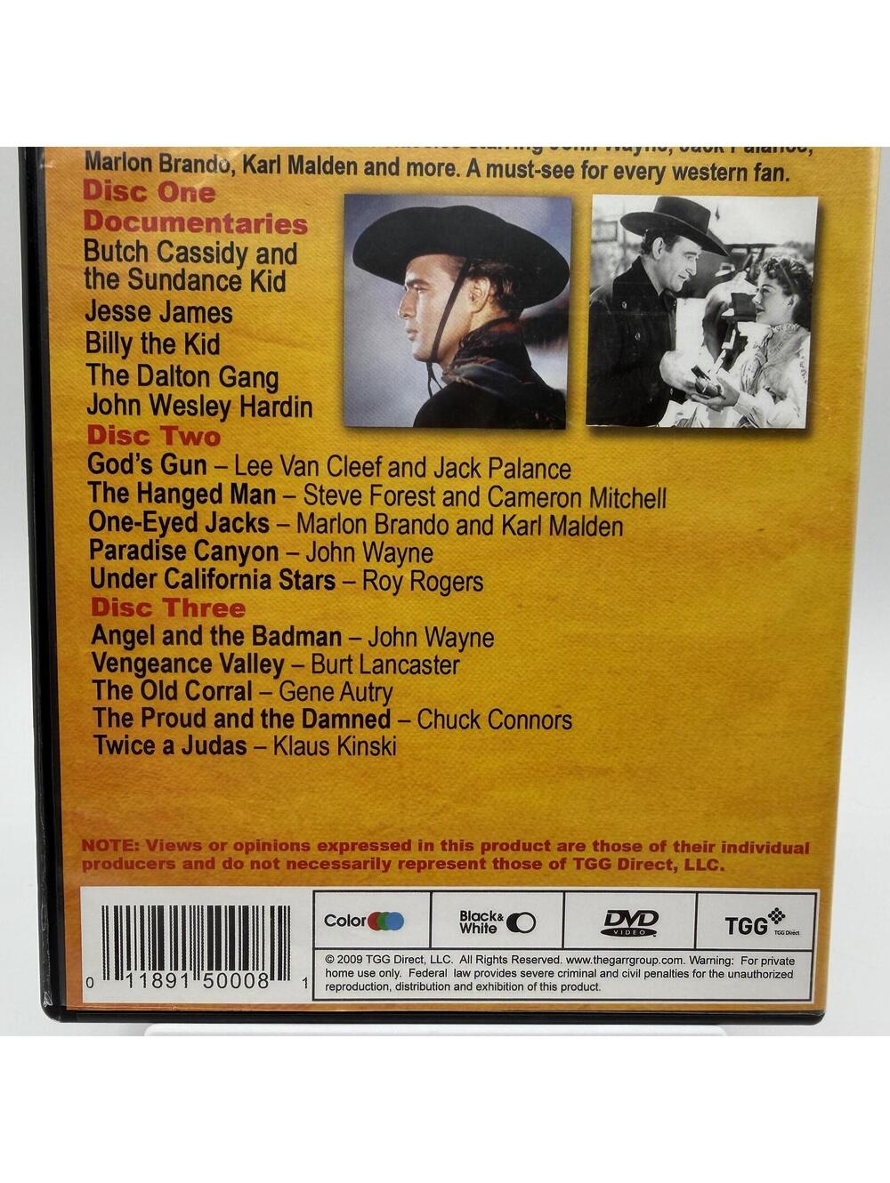 Wild West Outlaws DVD 2009 3-Disc Set - Picture 4 of 12